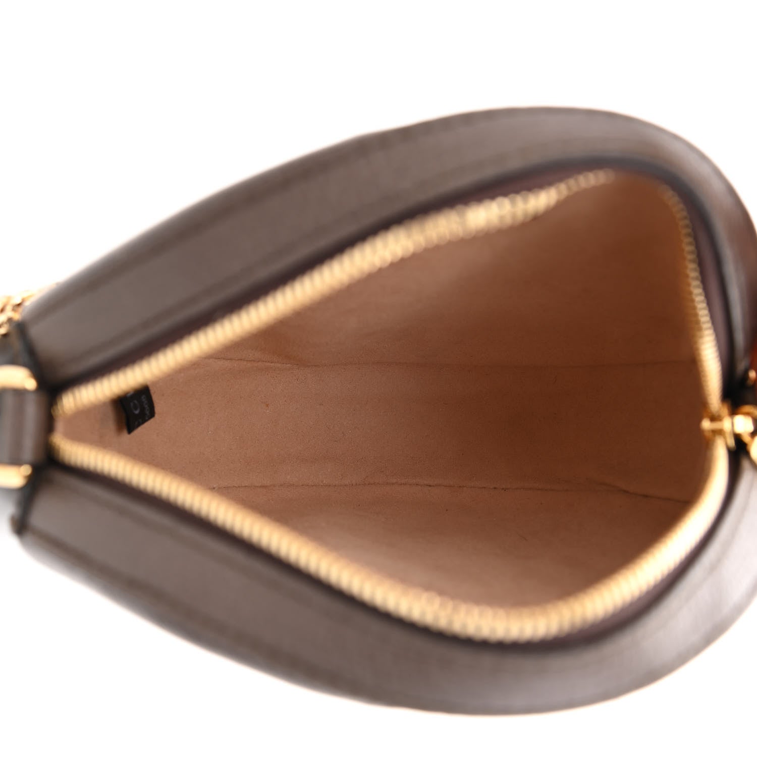 Gucci GG Supreme Monogram Web Mini Ophidia Round Shoulder Bag Brown 5 of 10