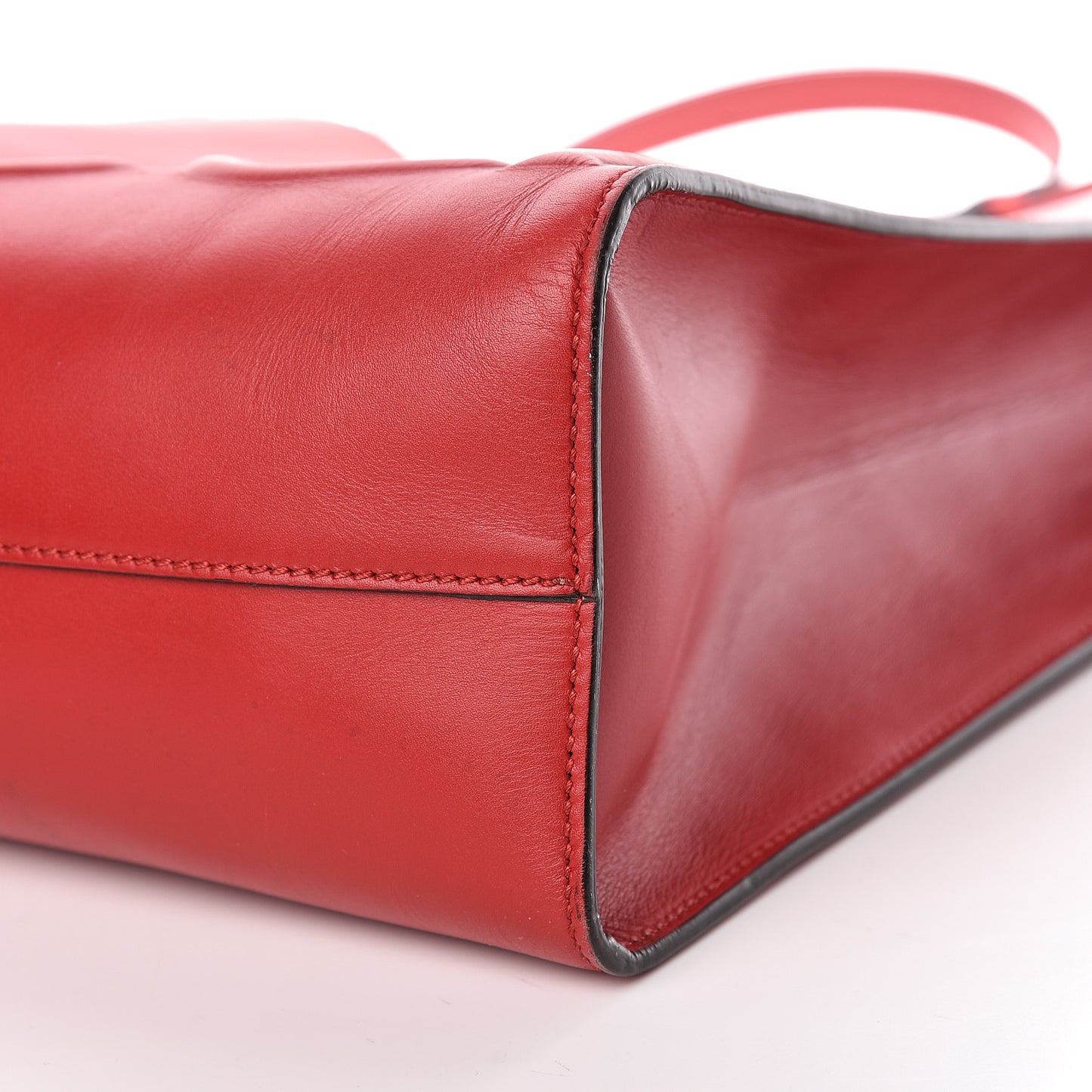 Calfskin Embossed Medium XL Tote Red