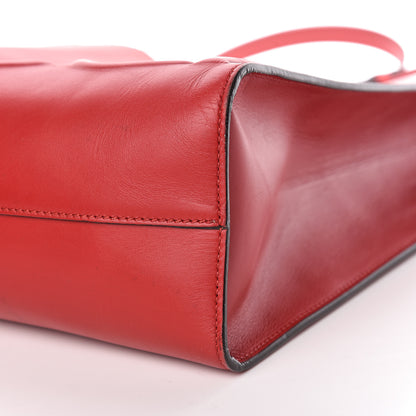 Gucci Calfskin Embossed Medium XL Tote Red 10 of 15