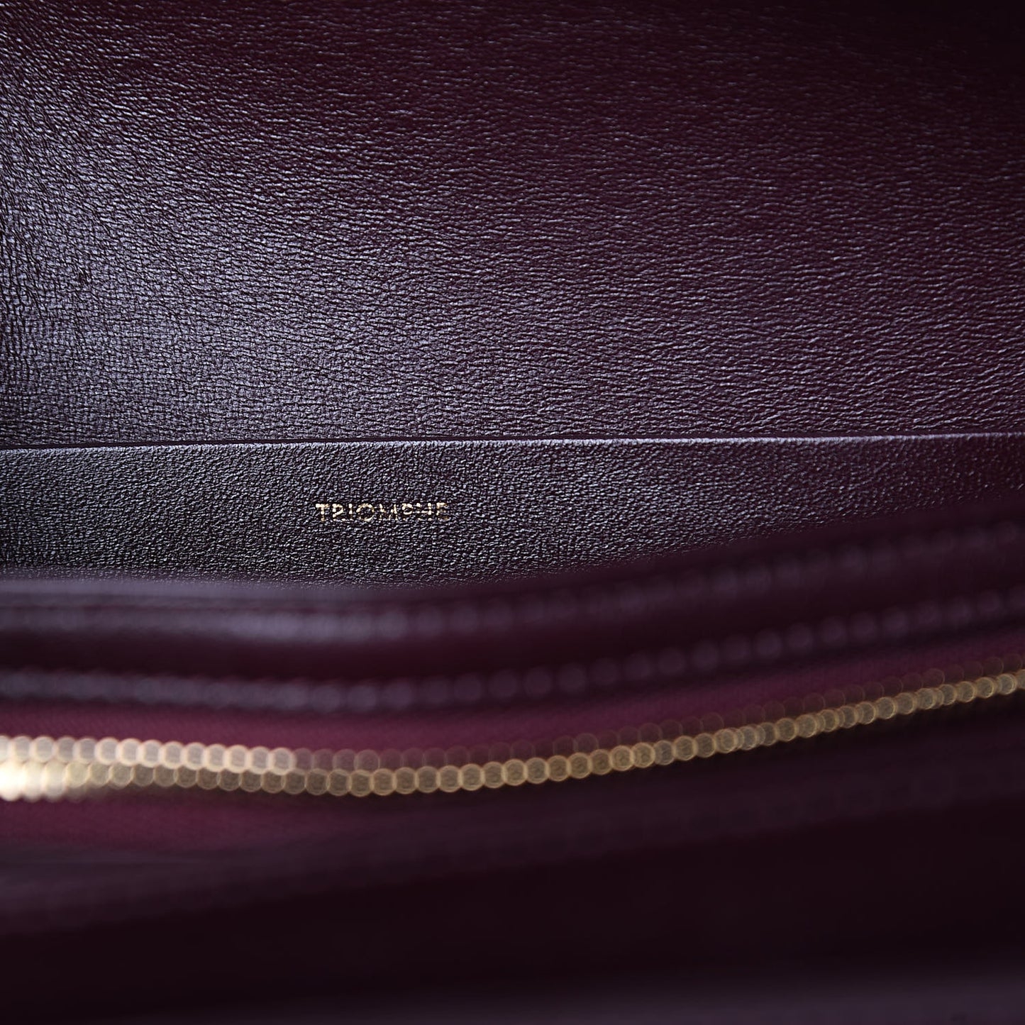 Shiny Calfskin Medium Triomphe Burgundy