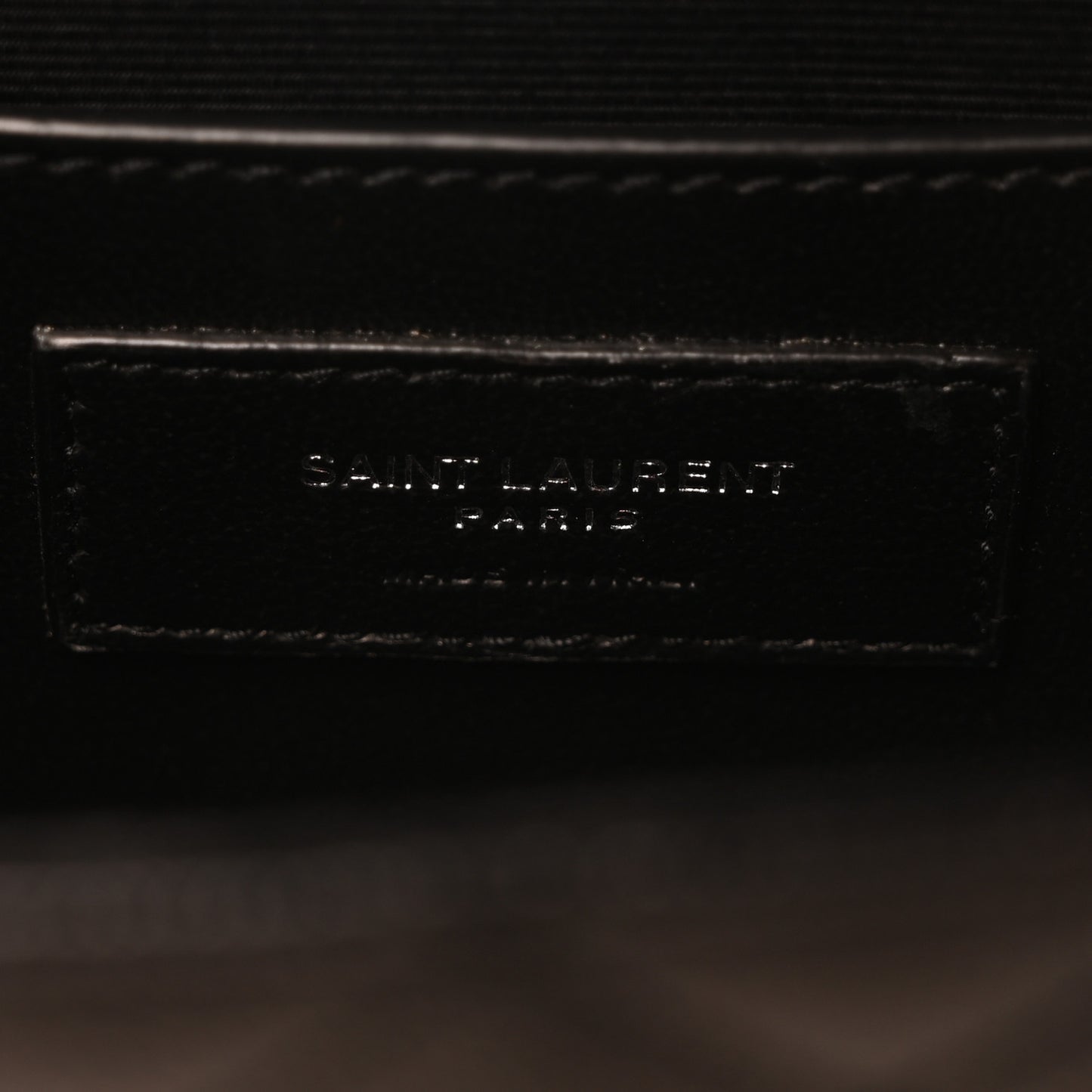 Grain De Poudre Textured Mixed Matelasse Triquilt Small Monogram Satchel Black