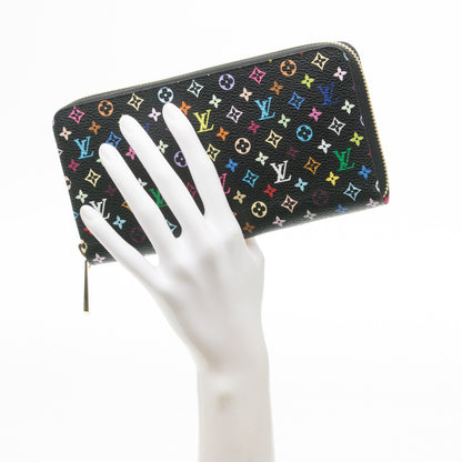 Louis Vuitton Monogram Multicolor Zippy Wallet Black Grenade 2 of 7