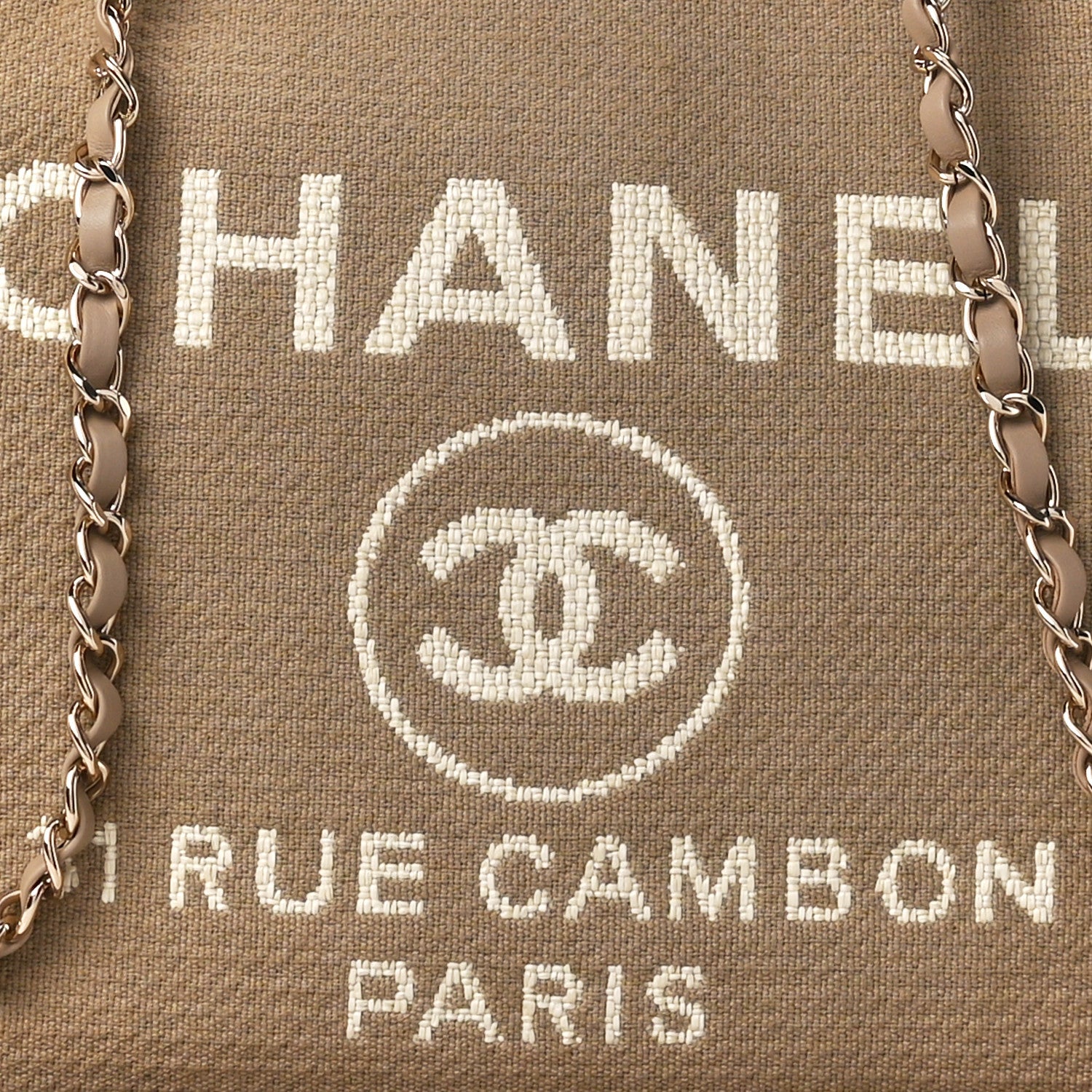 Chanel Mixed Fibers Small Deauville Tote Beige 19 of 24