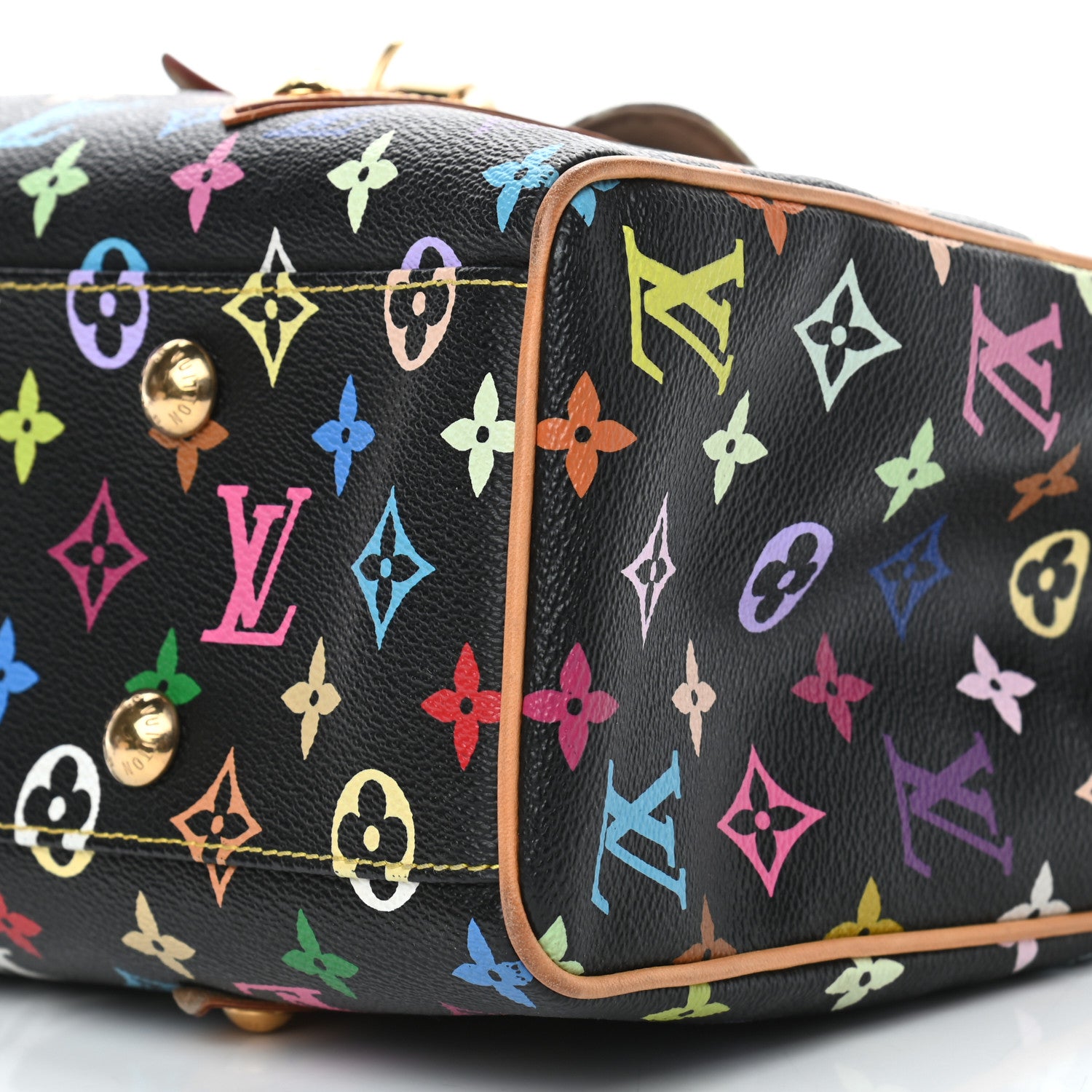 Louis Vuitton Monogram Multicolor Aurelia MM Black 9 of 10