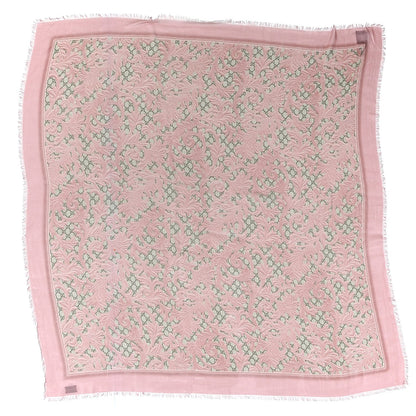 Gucci Modal Silk GG Monogram Big Arabesque Shawl Beige Pink 1 of 6