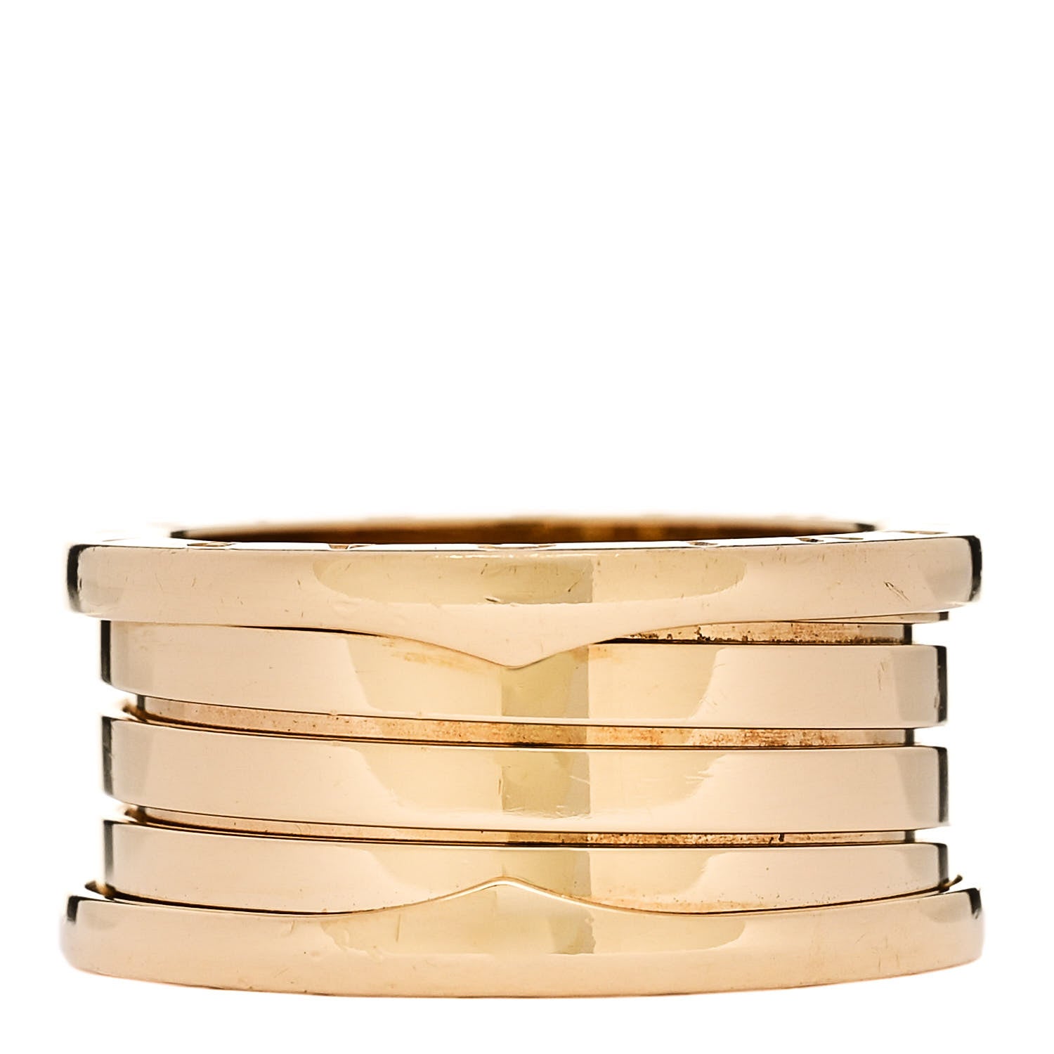 Bulgari 18K Yellow Gold B.Zero1 Three-Band Ring 57 8 3 of 6