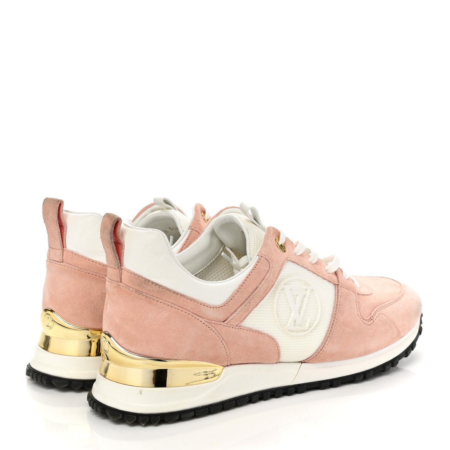 Suede Calfskin Run Away Sneakers 41 Pink