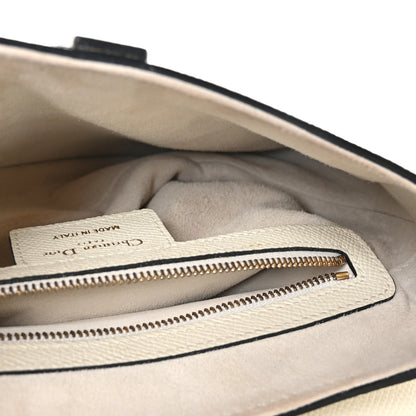 Christian Dior Grained Calfskin Saddle Bag With Strap Latte 5 of 10