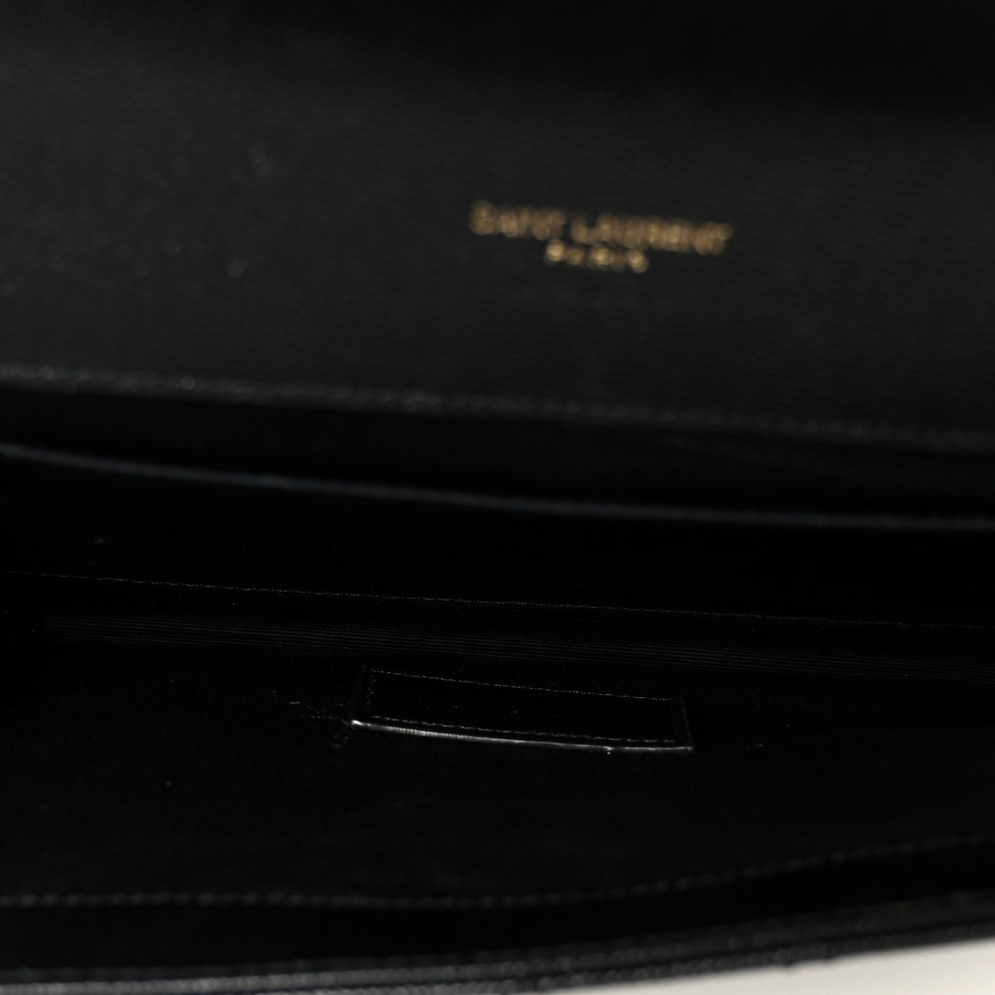 Grain De Poudre Textured Mixed Matelasse Triquilt Monogram Clutch Black