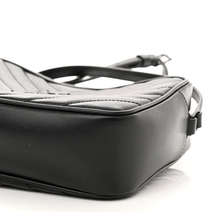 Saint Laurent Calfskin Matelasse Monogram Lou Camera Bag Black 9 of 9