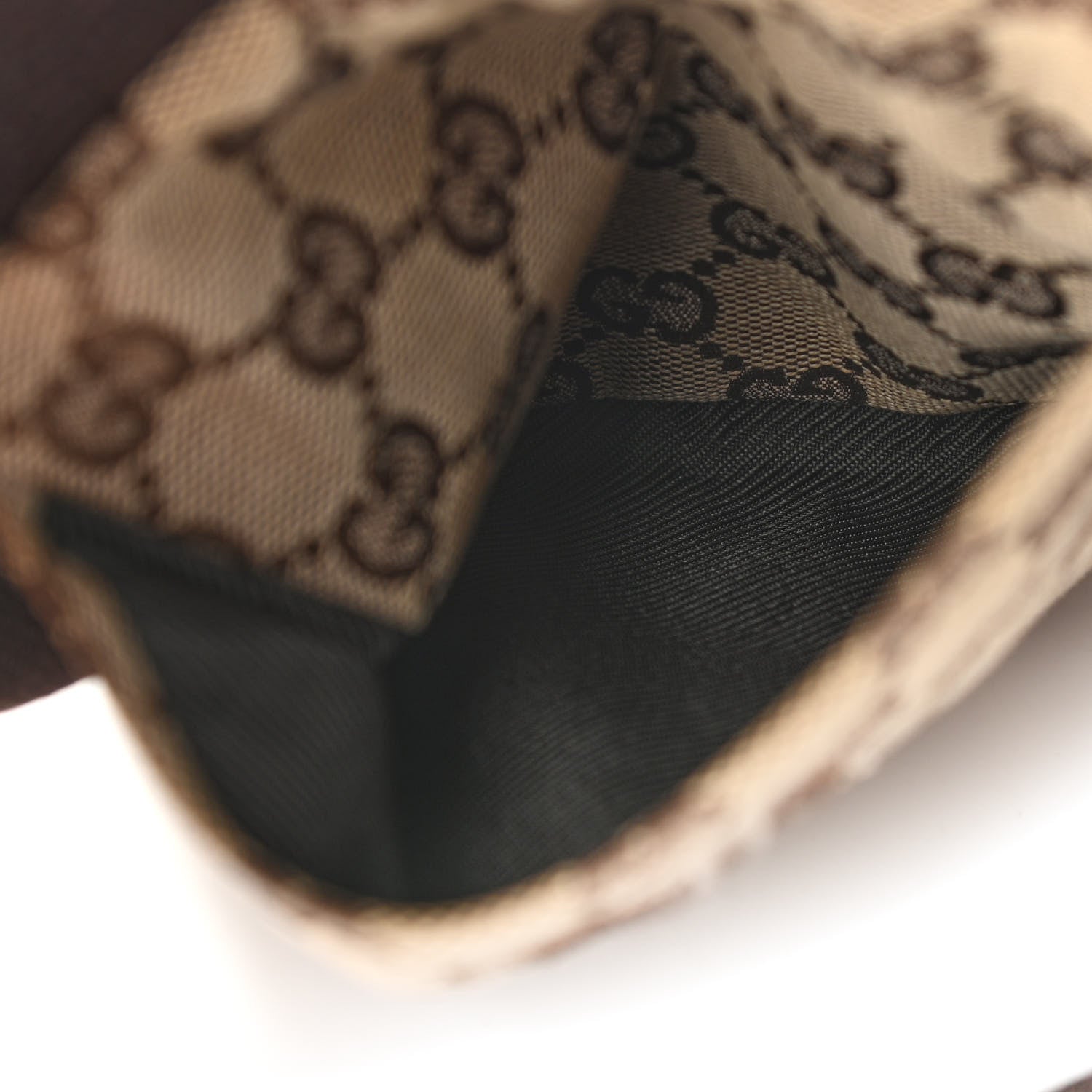 Gucci GG Monogram Double Pocket Belt Bag Dark Brown 6 of 15