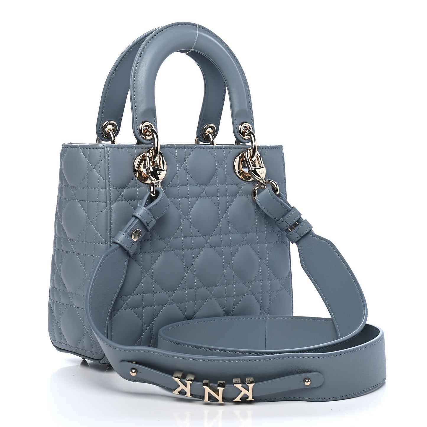 Lambskin Cannage Small My ABCDior Lady Dior Cloud Blue