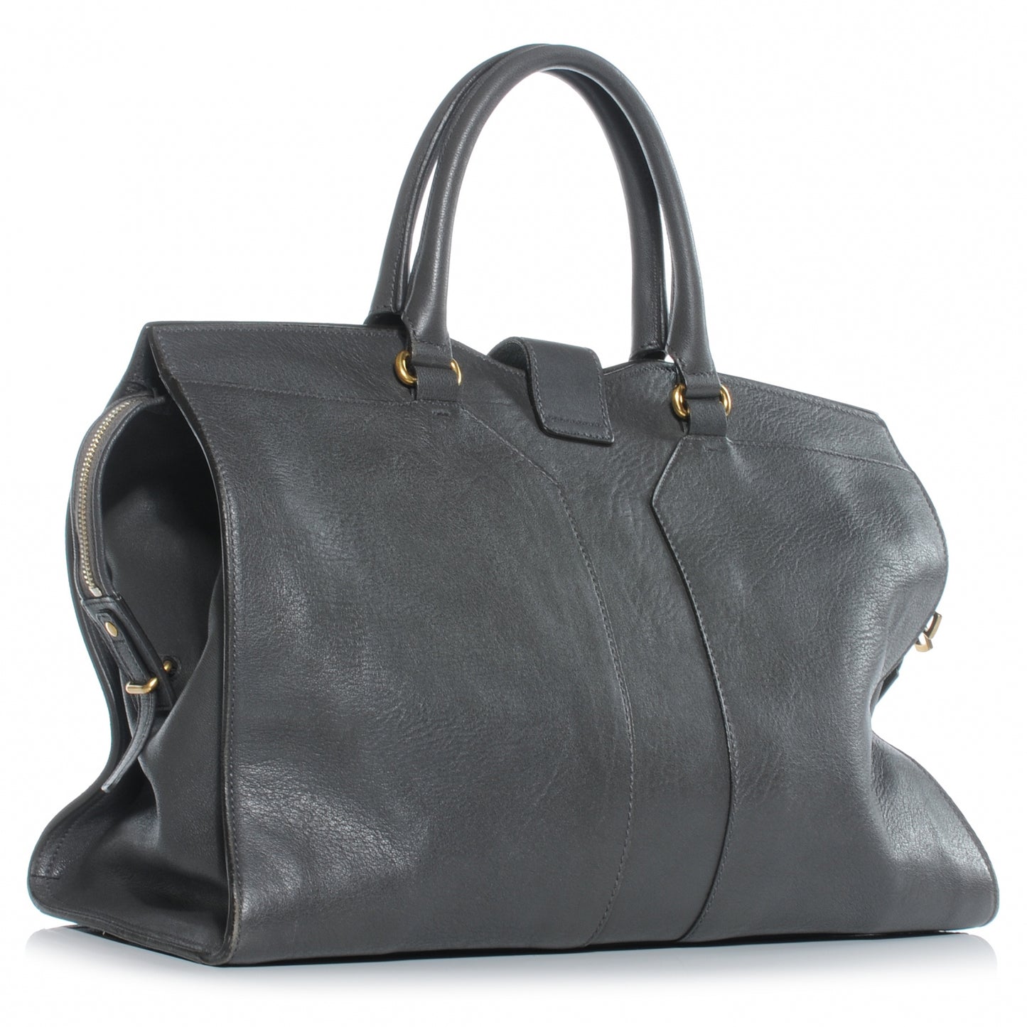 Leather Large Cabas Chyc Grey