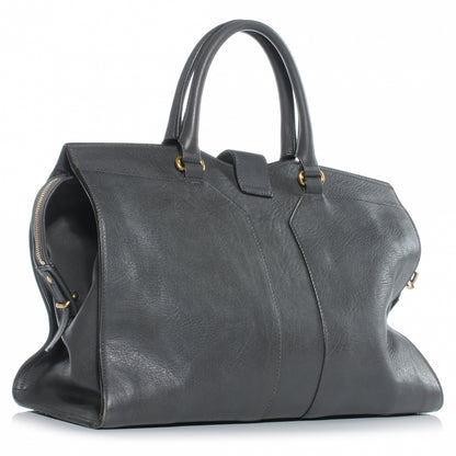 Saint Laurent Leather Large Cabas Chyc Grey 3 of 6