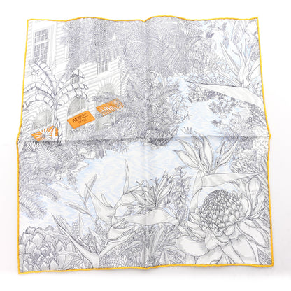 Hermes Silk Faubourg Tropical Scarf 45 Anthracite Ciel 1 of 4