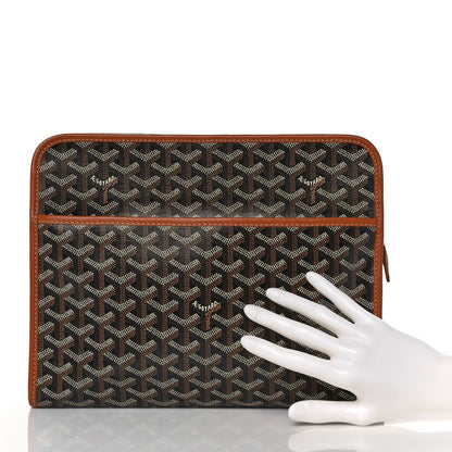 Goyard Goyardine Jouvence GM Toiletry Pouch Black Gold 2 of 8