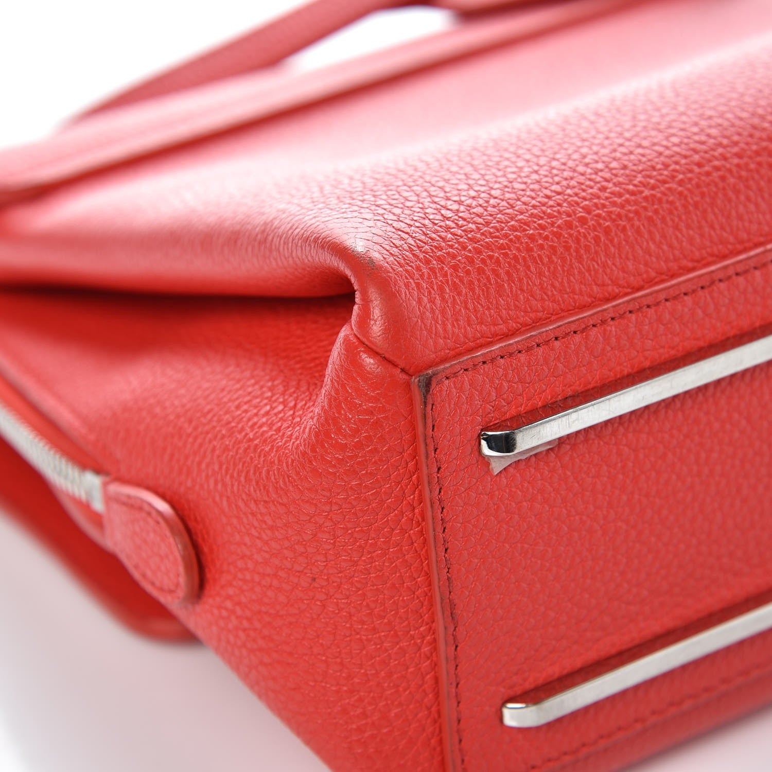 Balenciaga Grained Calfskin Le Dix Mini Soft Cartable Rouge Coquelicot 12 of 14