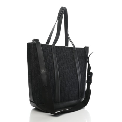 Christian Dior HOMME Oblique Grained Calfskin Tote Black 3 of 9