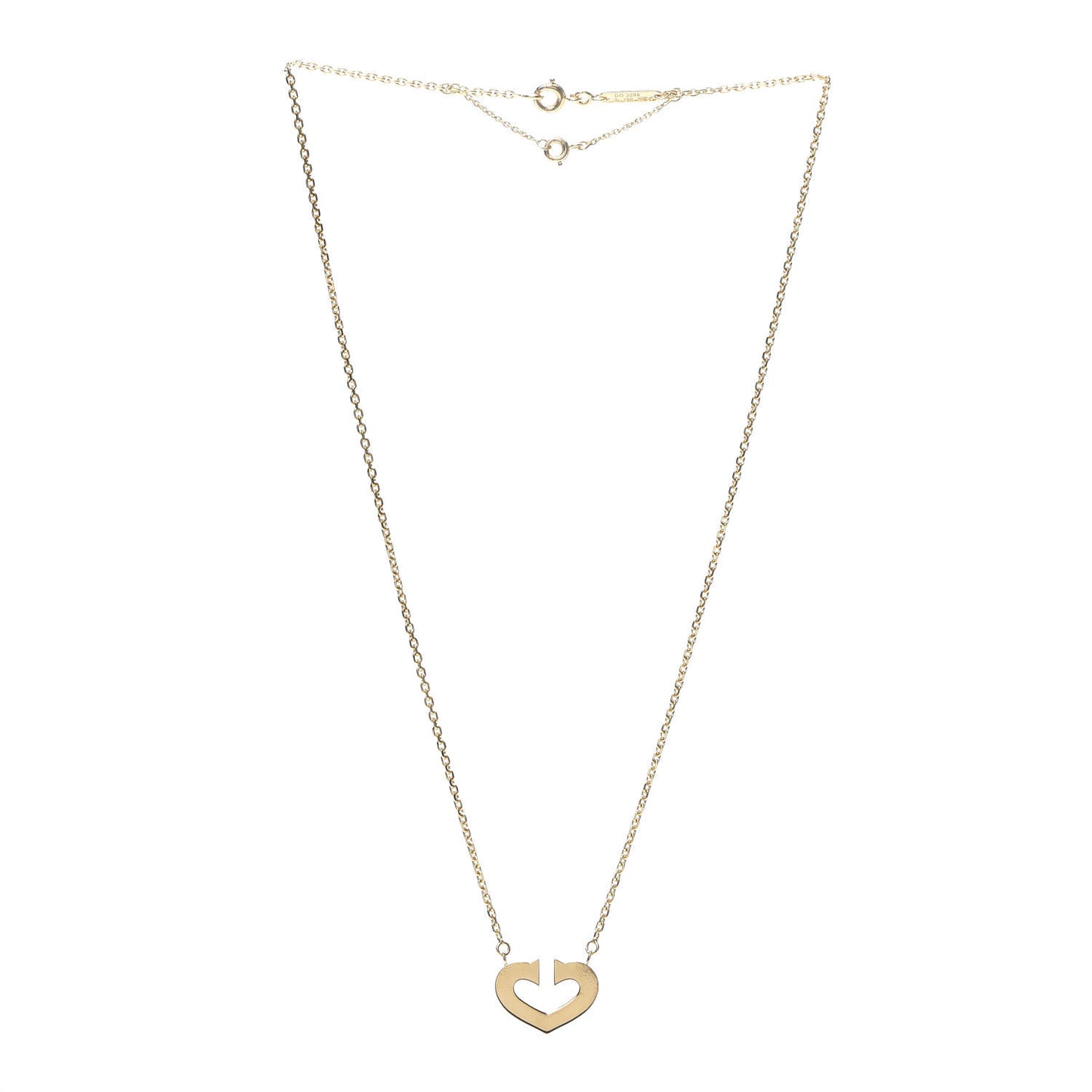 18K Yellow Gold Medium Hearts and Symbols Necklace
