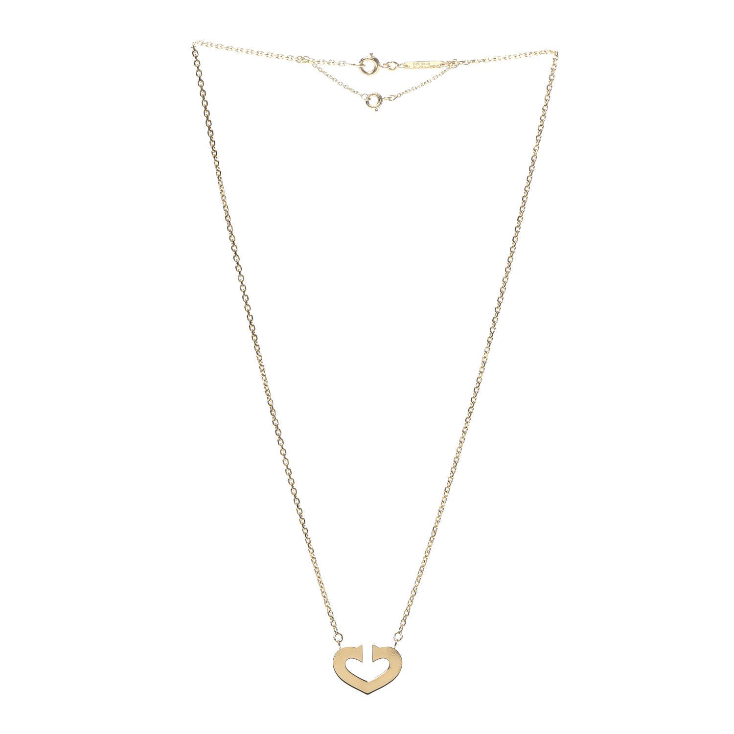Cartier 18K Yellow Gold Medium Hearts and Symbols Necklace 3 of 5
