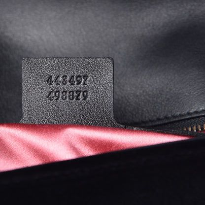 Gucci Velvet Matelasse Marquise Crystals Embroidered Small GG Marmont Shoulder Bag Black 7 of 11
