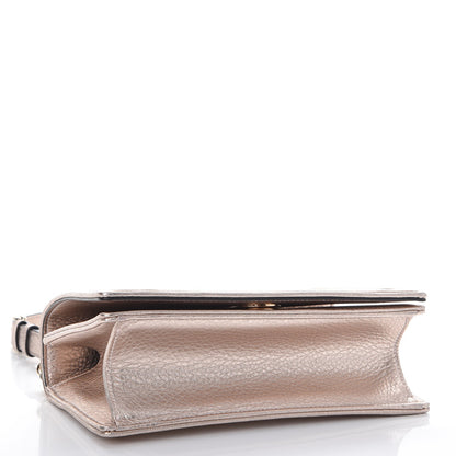 Christian Dior Metallic Grained Calfskin Small Diorama Flap Bag Copper 5 of 8