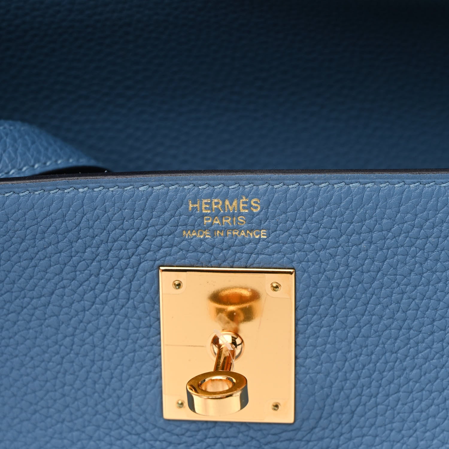 Hermes Togo Kelly Retourne 32 Azur 6 of 15