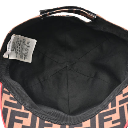 Fendi Canvas FF Reloaded Baseball Hat Tobacco Red 7 of 8