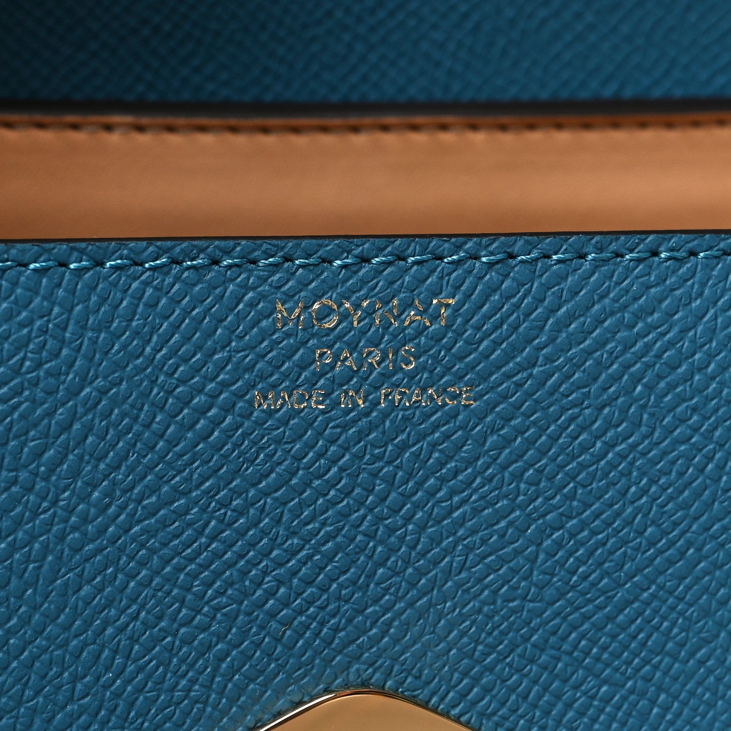 Moynat Carat Calfskin Gabrielle PM Prussian Blue 6 of 9