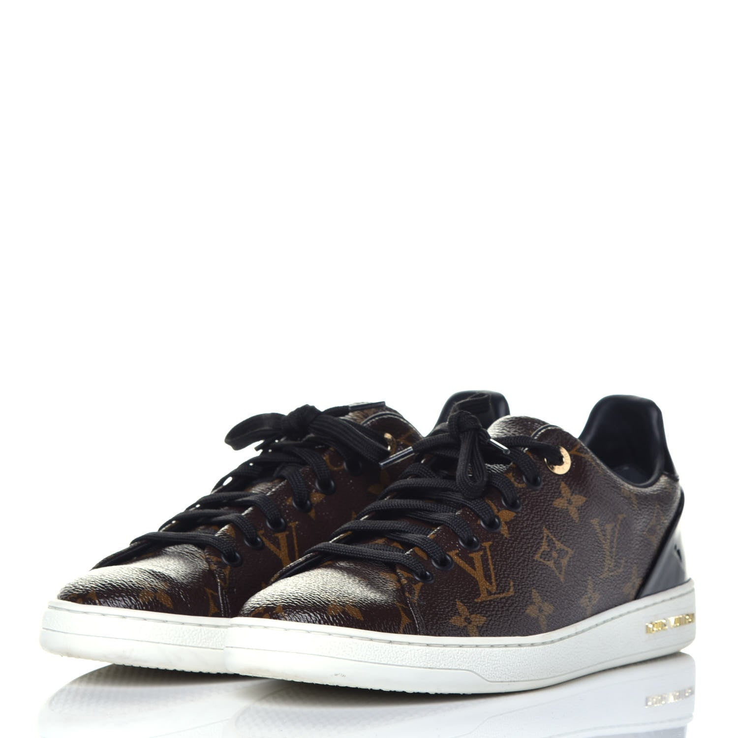 Louis Vuitton Patent Monogram Frontrow Sneakers 40 3 of 9