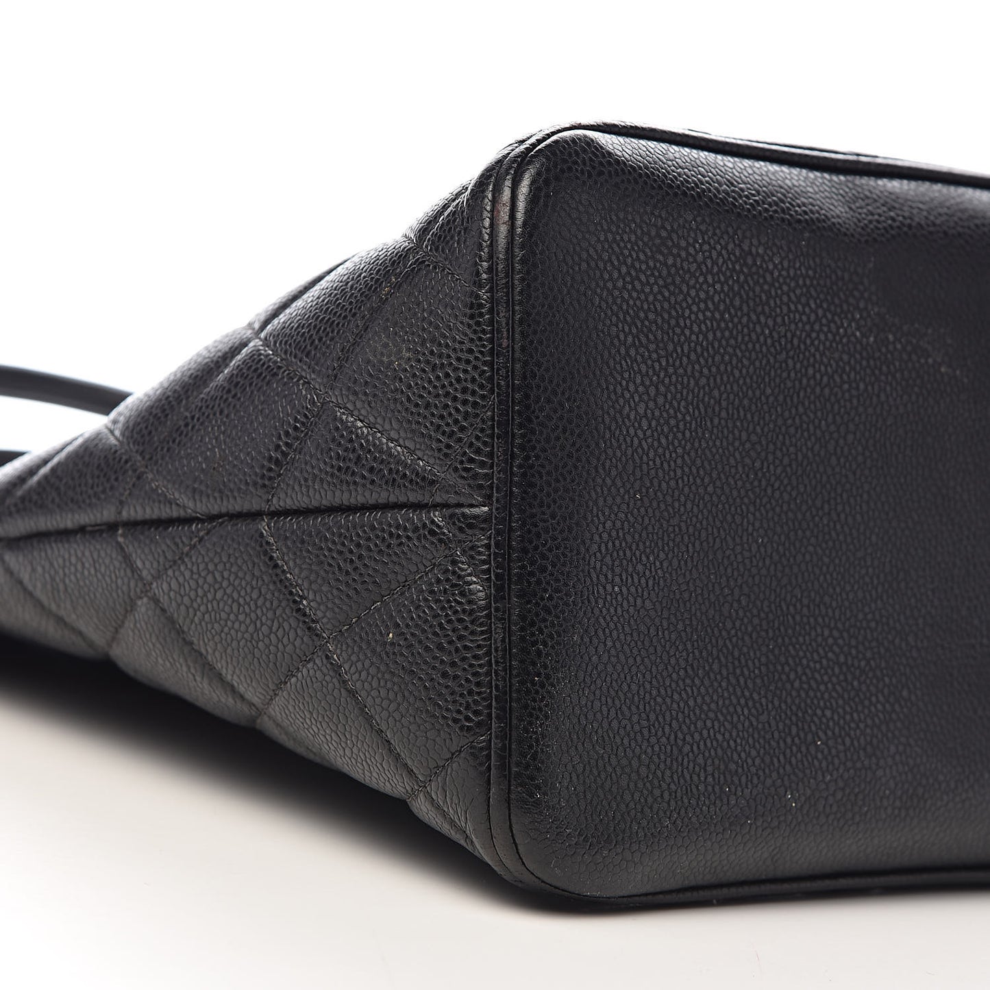 Caviar Quilted Medallion Tote Black
