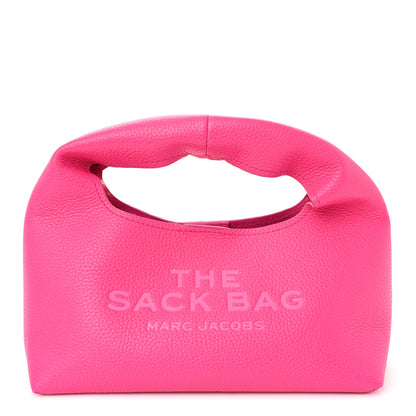 Marc Jacobs Grained Calfskin Mini The Sack Bag Hot Pink 1 of 10