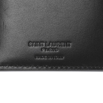 Saint Laurent Calfskin Monogram Bi-Fold Zipped Wallet Black 6 of 8