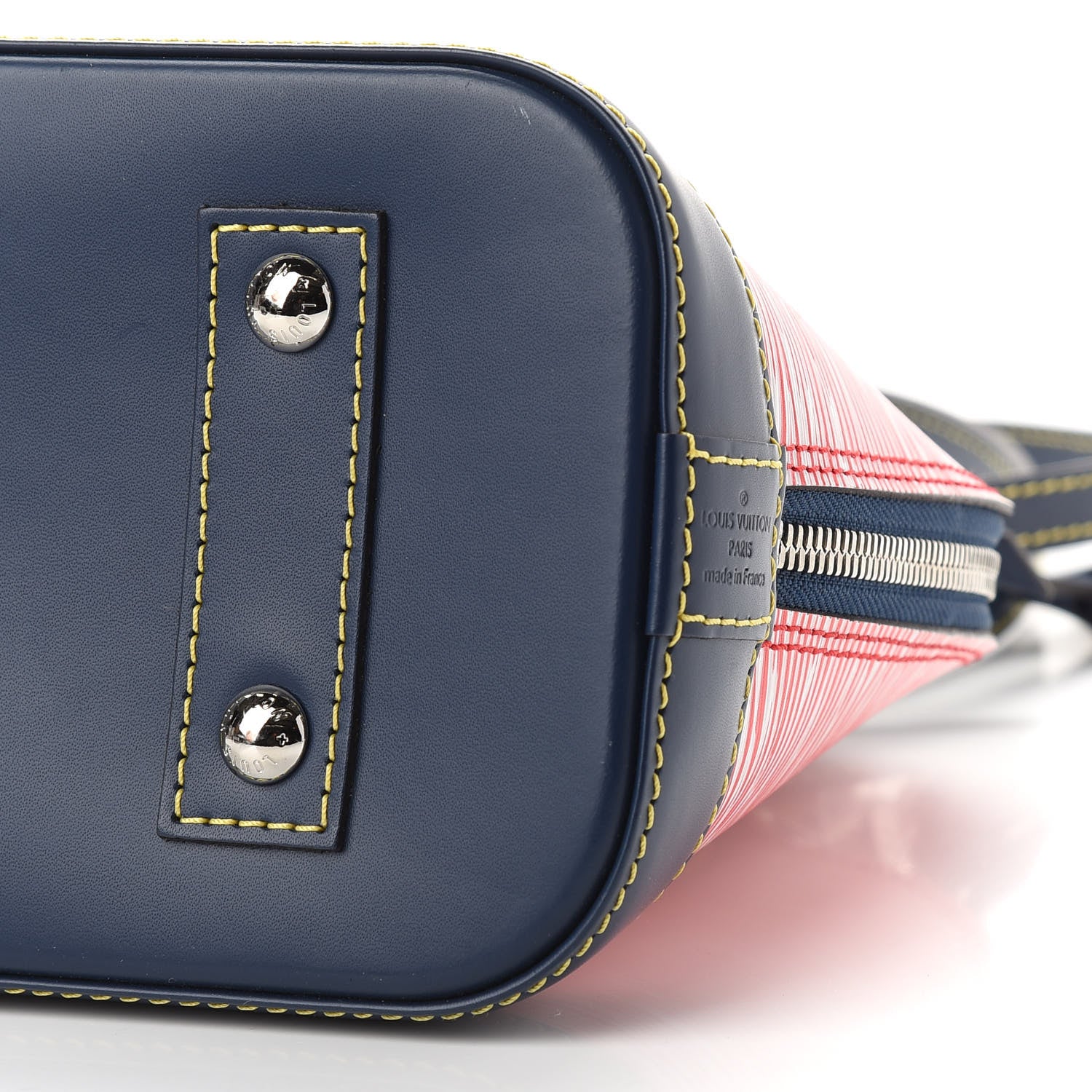 Louis Vuitton Epi Alma BB Denim Red 5 of 8