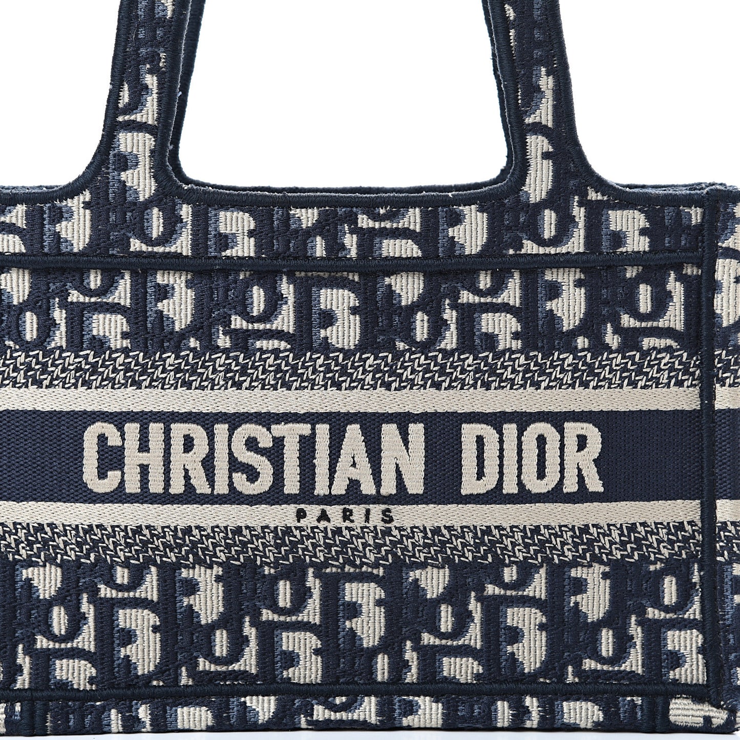 Oblique Mini Book Tote Blue Multicolor