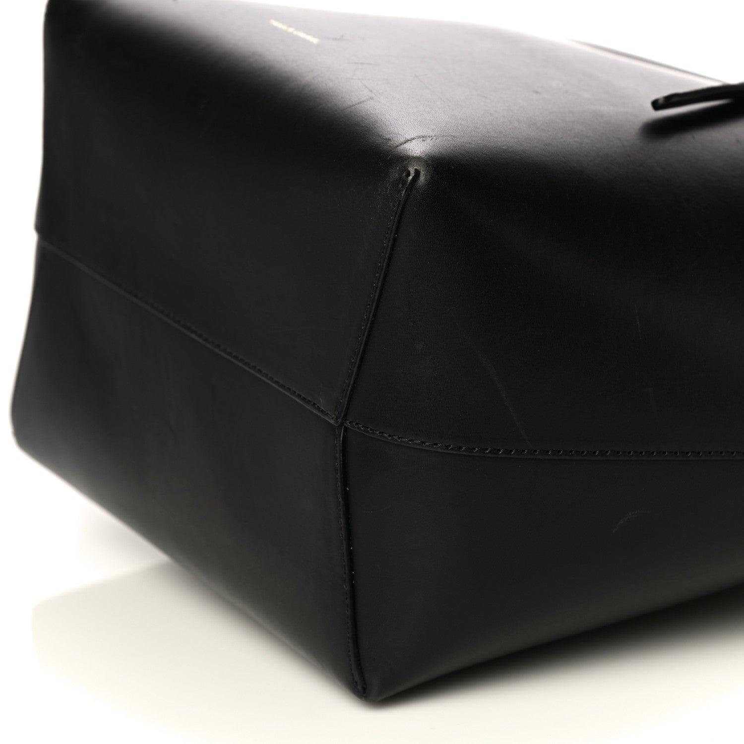 Mansur Gavriel Vegetable Tanned Calfskin Bucket Bag Black Ballerina 9 of 25