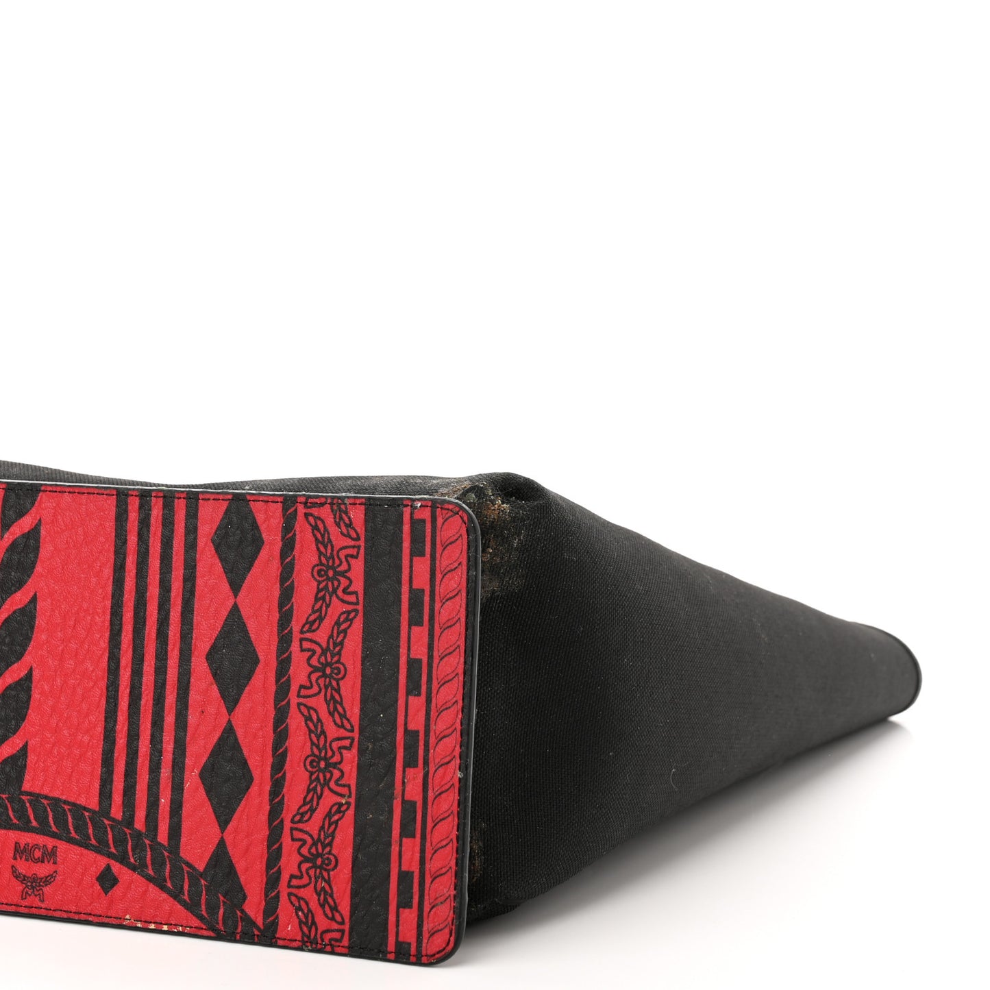 Visetos Baroque Print Kira North South Shopper Tote Red