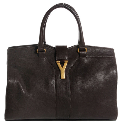 Saint Laurent Sheepskin Medium Cabas ChYc Brown 1 of 7