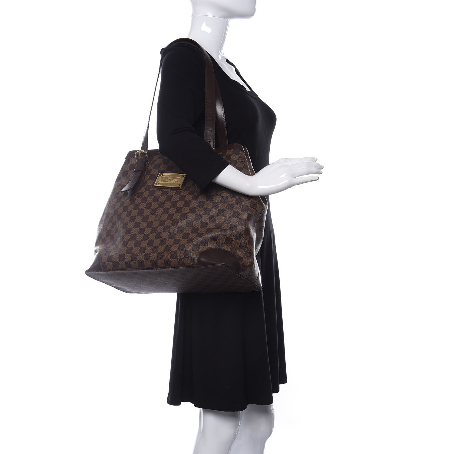 Louis Vuitton Damier Ebene Hampstead GM 2 of 9