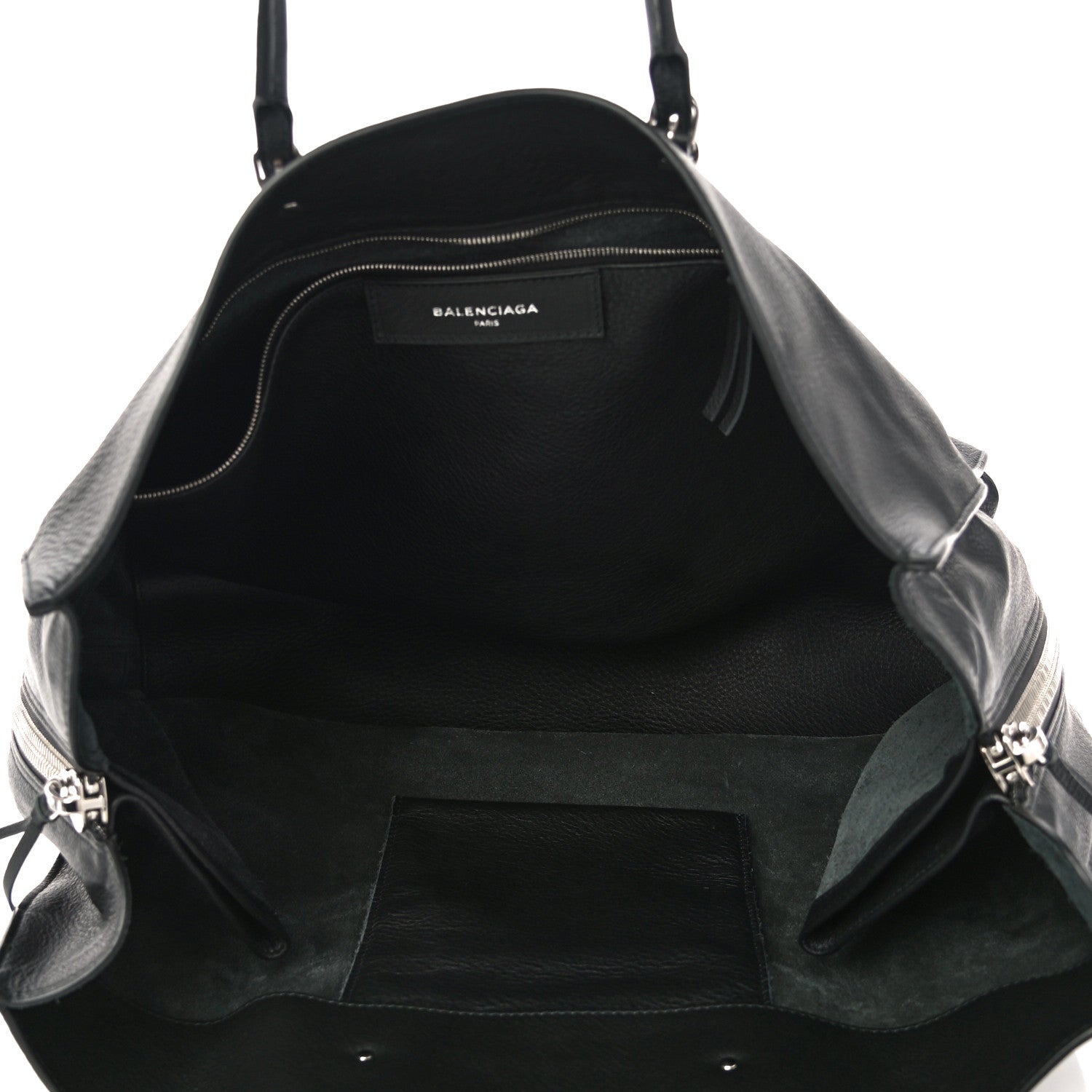 Balenciaga Supple Calfskin Papier A4 Zip Around Tote Black 5 of 9