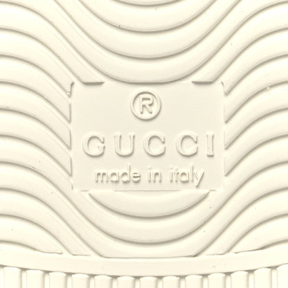 Gucci Calfskin Ayers Bee Embroidered Womens Ace Sneakers 38 White Green 8 of 9