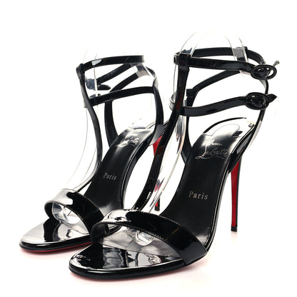 Christian Louboutin Patent Mara 100 Sandals 40 Black 3 of 7