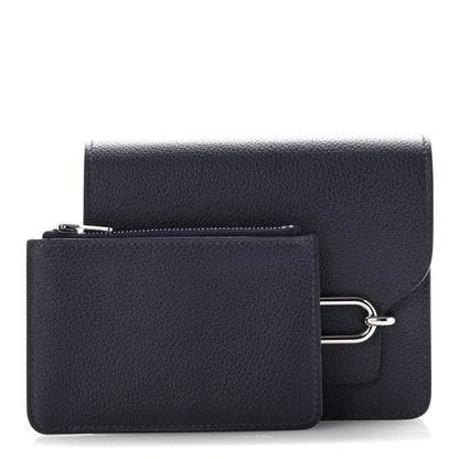 Hermes Evercolor Roulis Slim Wallet Bleu Nuit 3 of 12