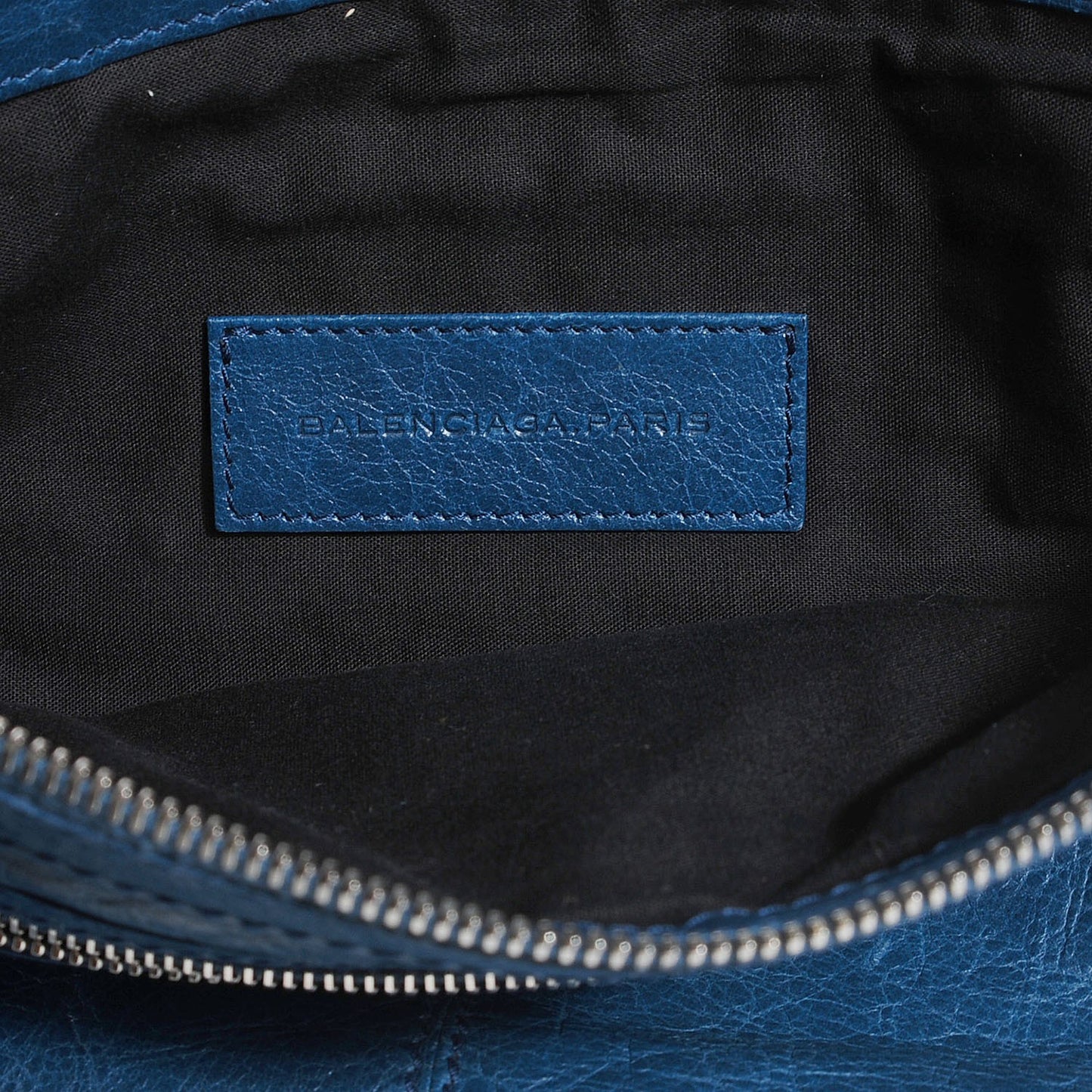 Agneau Arena Classic Hardware Medium Clip Bleu Mineral