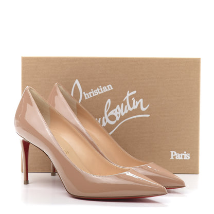 Christian Louboutin Patent Kate 85 Pumps 37.5 Nude 8 of 8