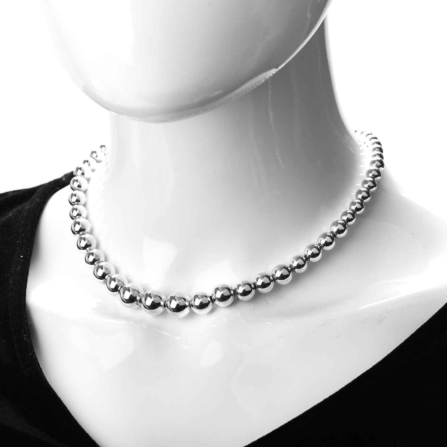 Sterling Silver HardWear Graduated Ball Necklace
