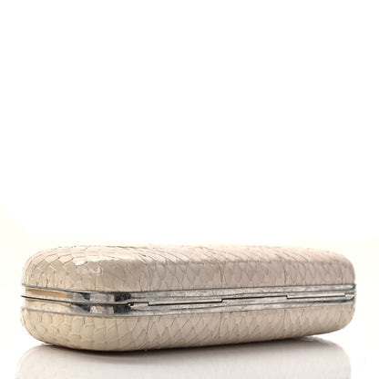 Alexander McQueen Snakeskin Knuckle Box Clutch Beige 4 of 10