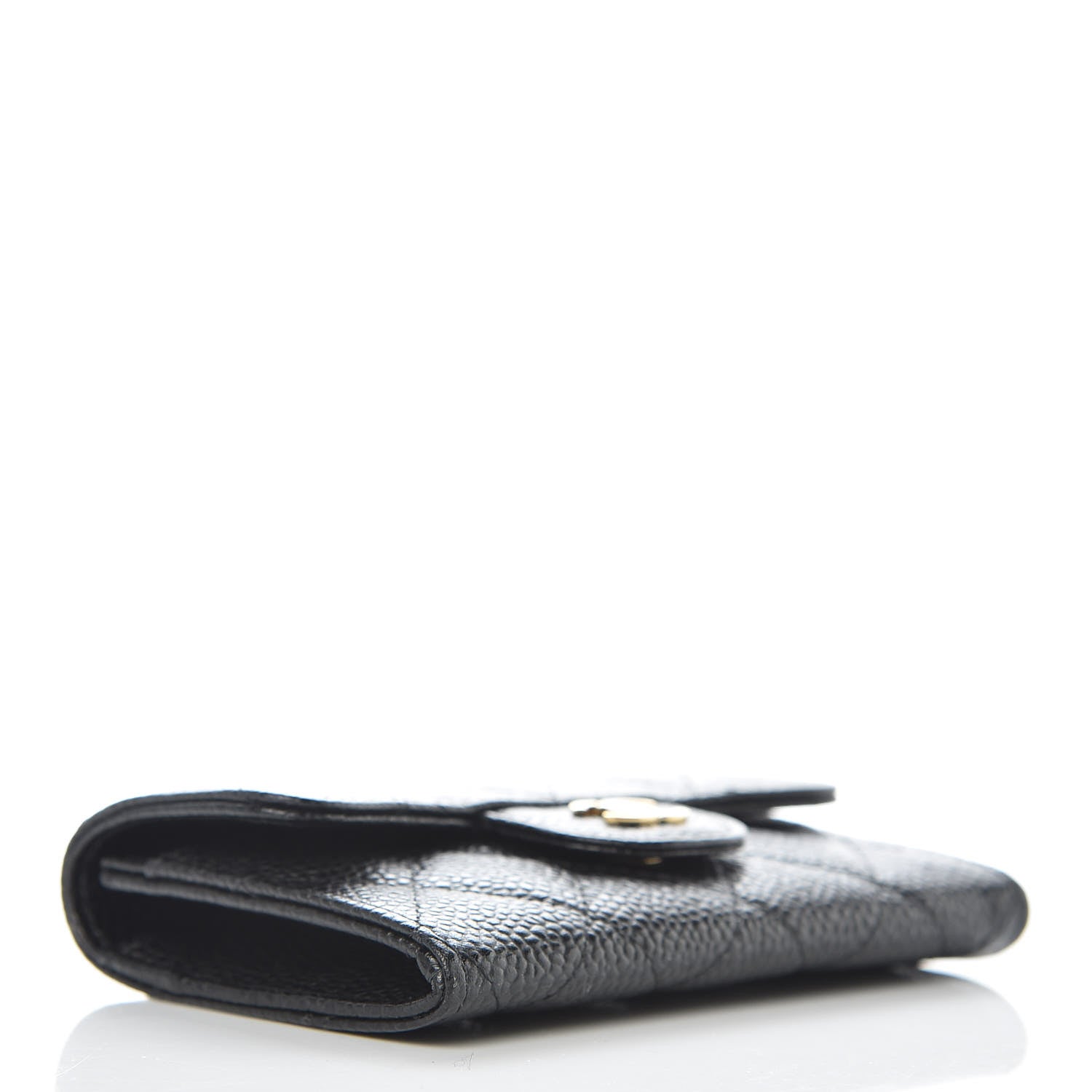 Chanel Caviar Quilted Flap Card Holder Black 4 of 9