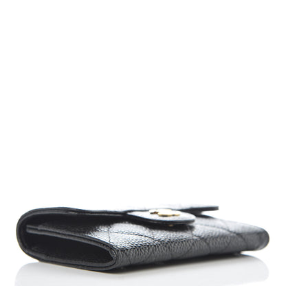 Chanel Caviar Quilted Flap Card Holder Black 4 of 9