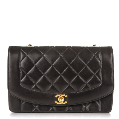 Chanel Lambskin Quilted Medium Single Flap Black 1 of 8